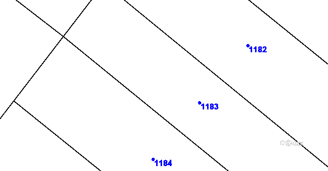 Parcela st. 455/73 v KÚ Kroužek, Katastrální mapa
