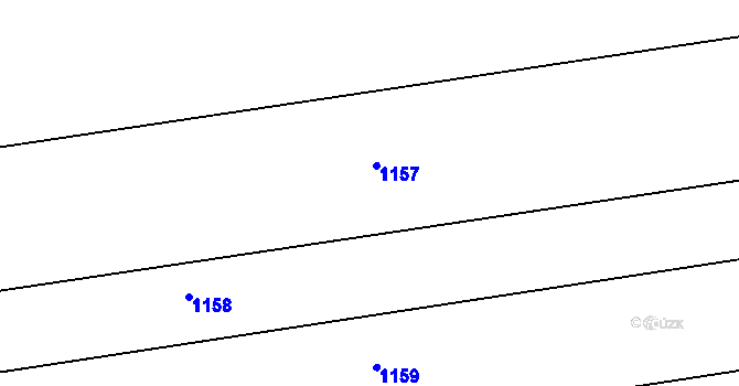 Parcela st. 750/65 v KÚ Kroužek, Katastrální mapa