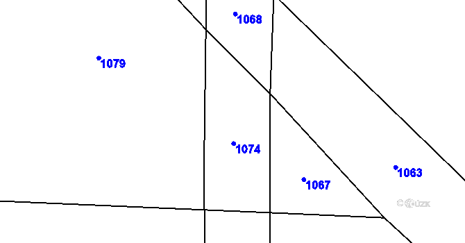 Parcela st. 287/6 v KÚ Krty u Strakonic, Katastrální mapa