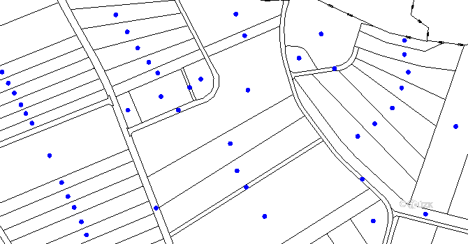 Parcela st. 132 v KÚ Krumsín, Katastrální mapa
