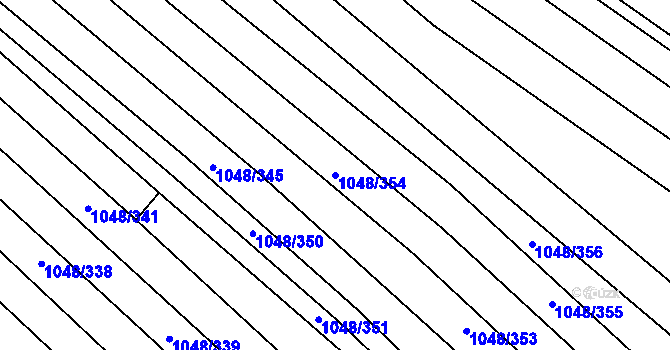 Parcela st. 1048/354 v KÚ Krumvíř, Katastrální mapa