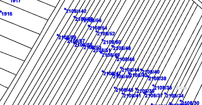 Parcela st. 2108/49 v KÚ Krumvíř, Katastrální mapa