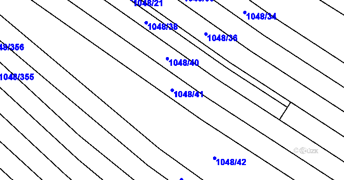 Parcela st. 1048/41 v KÚ Krumvíř, Katastrální mapa