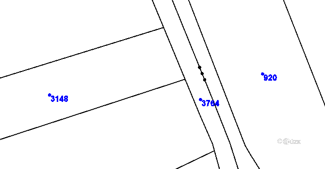 Parcela st. 736/27 v KÚ Krupá, Katastrální mapa
