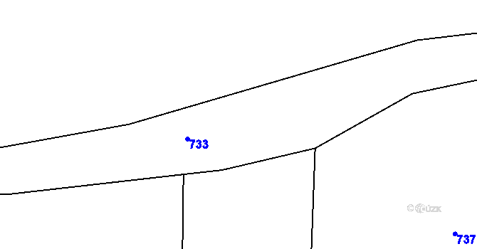 Parcela st. 306 v KÚ Krušovice, Katastrální mapa