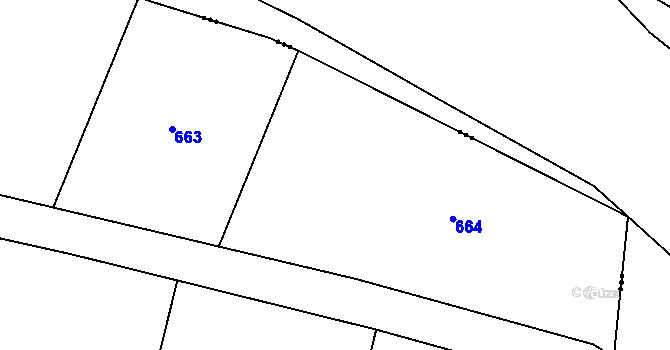 Parcela st. 401/28 v KÚ Krušovice, Katastrální mapa