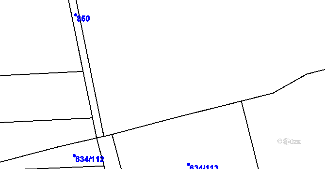 Parcela st. 497/26 v KÚ Krušovice, Katastrální mapa