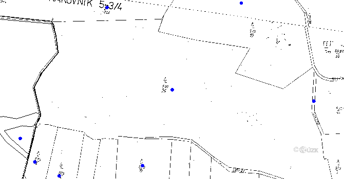 Parcela st. 573/29 v KÚ Krušovice, Katastrální mapa