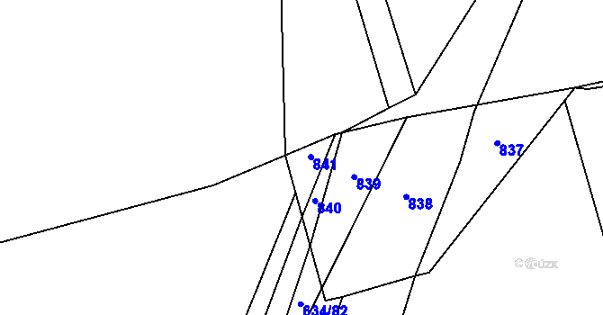 Parcela st. 620/16 v KÚ Krušovice, Katastrální mapa