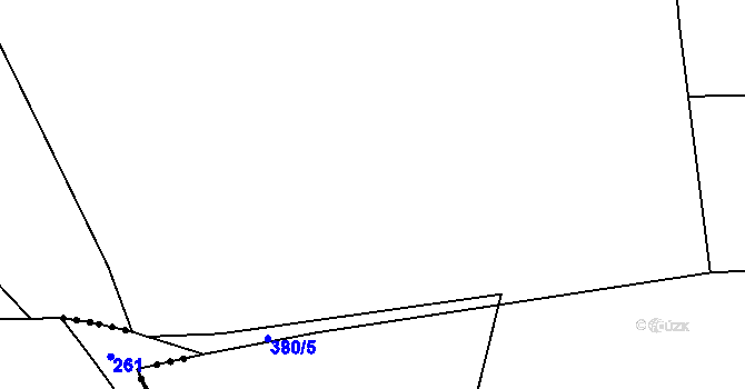 Parcela st. 367/37 v KÚ Křečhoř, Katastrální mapa