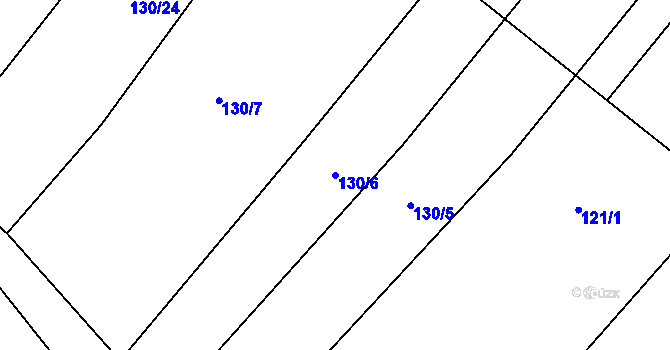 Parcela st. 130/6 v KÚ Křečkov, Katastrální mapa