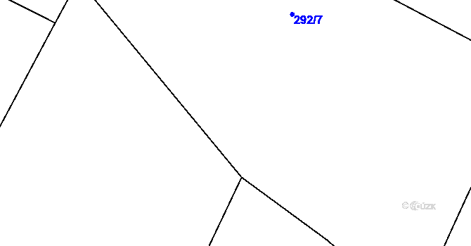 Parcela st. 292/5 v KÚ Křečkov, Katastrální mapa