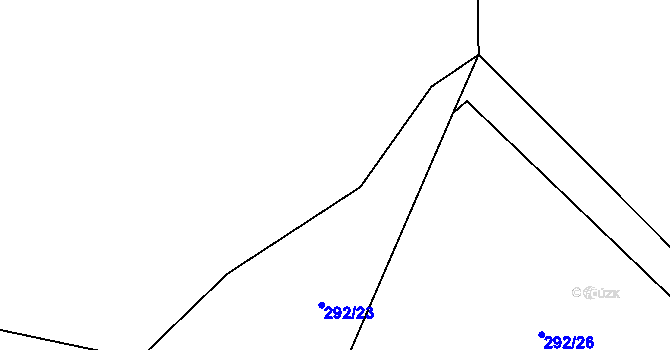 Parcela st. 293/4 v KÚ Křečkov, Katastrální mapa