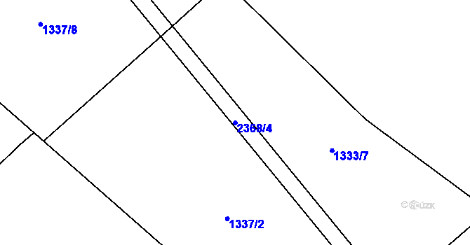 Parcela st. 2368/4 v KÚ Křemže, Katastrální mapa