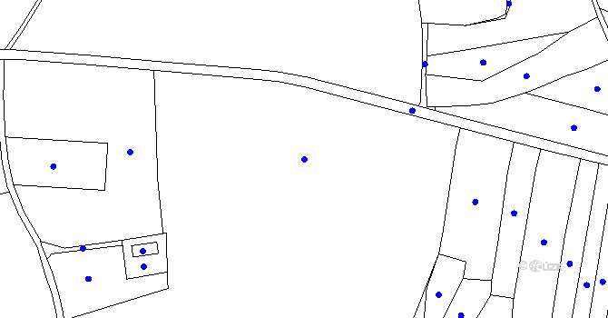 Parcela st. 523/30 v KÚ Křemže, Katastrální mapa