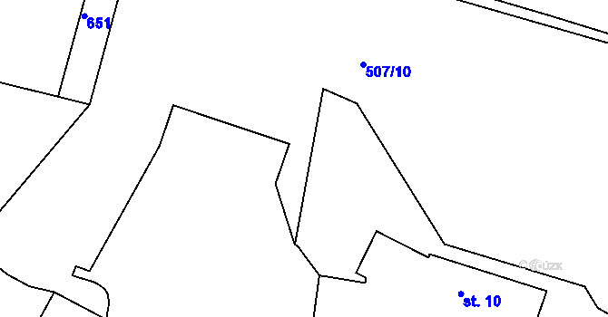 Parcela st. 3/2 v KÚ Křepenice, Katastrální mapa