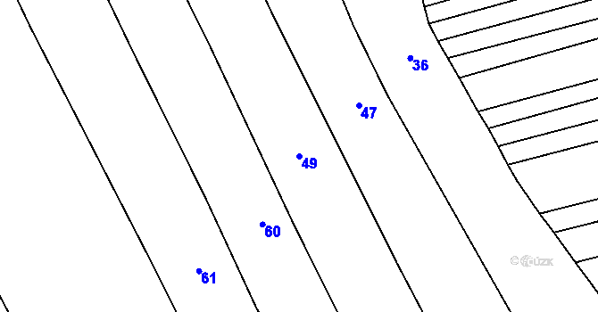 Parcela st. 49 v KÚ Křepice u Hustopečí, Katastrální mapa