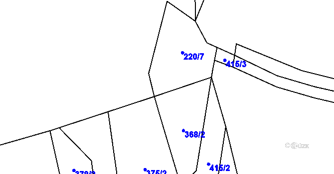 Parcela st. 220/6 v KÚ Křešice u Litoměřic, Katastrální mapa