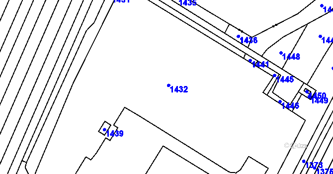 Parcela st. 650/4 v KÚ Křimice, Katastrální mapa