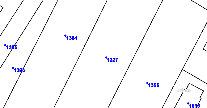 Parcela st. 654/41 v KÚ Křimice, Katastrální mapa