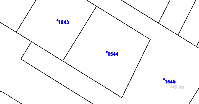 Parcela st. 654/82 v KÚ Křimice, Katastrální mapa