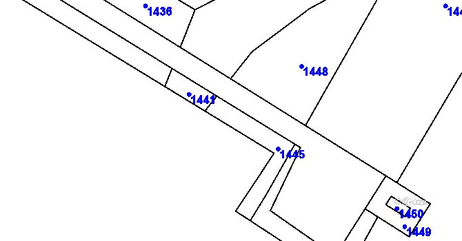 Parcela st. 654/328 v KÚ Křimice, Katastrální mapa