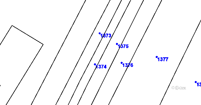Parcela st. 654/331 v KÚ Křimice, Katastrální mapa