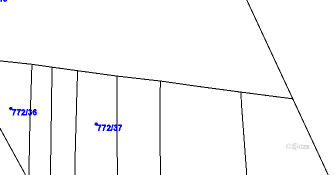 Parcela st. 770/27 v KÚ Křimice, Katastrální mapa