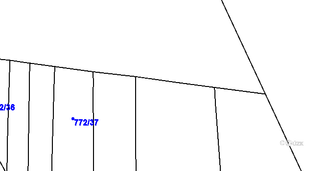 Parcela st. 770/28 v KÚ Křimice, Katastrální mapa