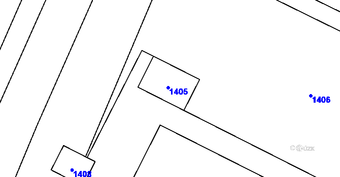 Parcela st. 650/24 v KÚ Křimice, Katastrální mapa