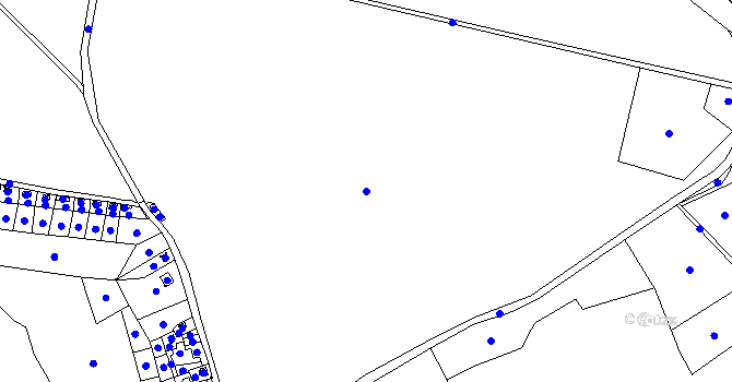 Parcela st. 539/1 v KÚ Křimov, Katastrální mapa