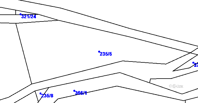 Parcela st. 235/5 v KÚ Suchdol u Křimova, Katastrální mapa