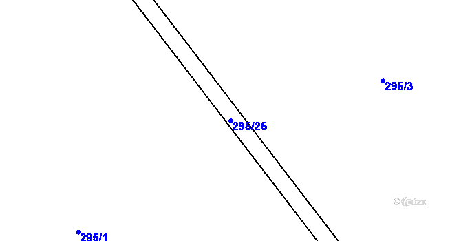 Parcela st. 295/25 v KÚ Křišťanov, Katastrální mapa