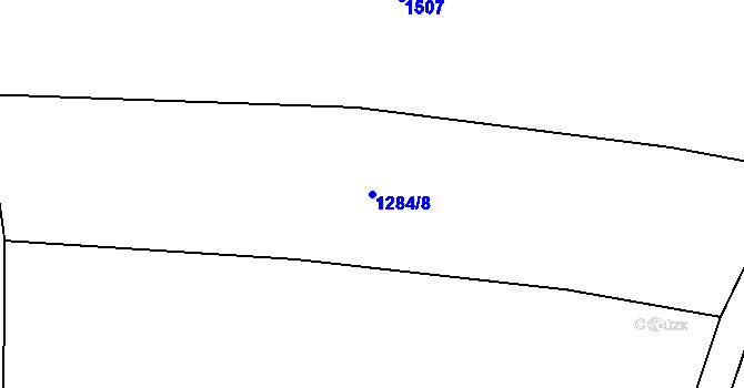 Parcela st. 1284/8 v KÚ Dobročkov, Katastrální mapa