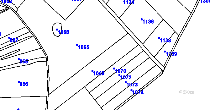 Parcela st. 313/53 v KÚ Kublov, Katastrální mapa