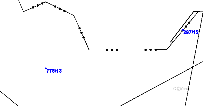 Parcela st. 778/18 v KÚ Kuklík, Katastrální mapa
