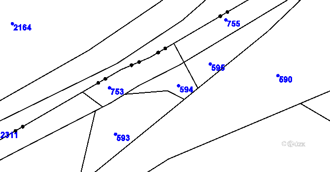 Parcela st. 289/4 v KÚ Kunčice, Katastrální mapa