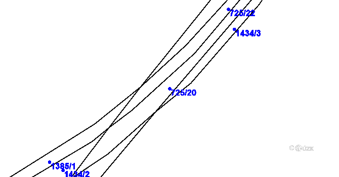 Parcela st. 725/20 v KÚ Kunčice pod Králickým Sněžníkem, Katastrální mapa