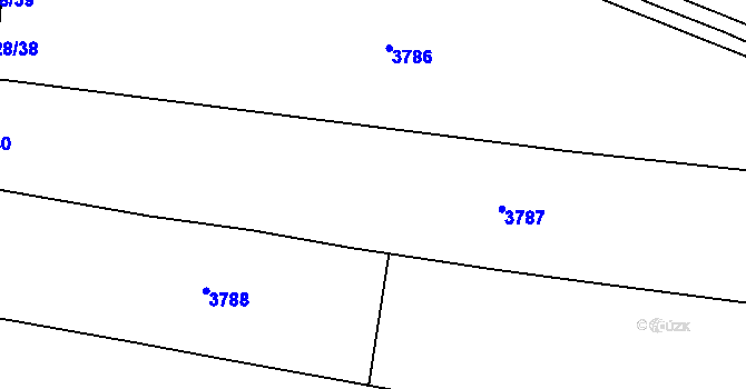 Parcela st. 3128/10 v KÚ Kunín, Katastrální mapa
