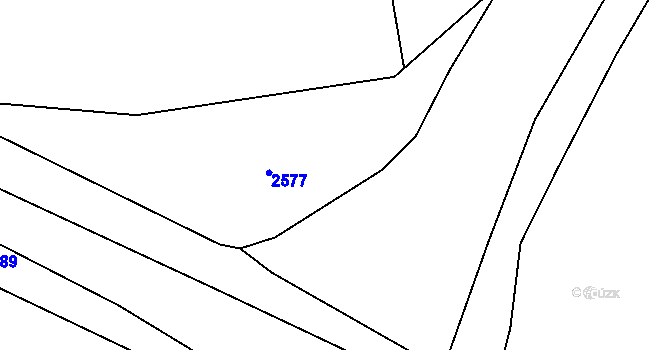 Parcela st. 377/3 v KÚ Kunovice, Katastrální mapa