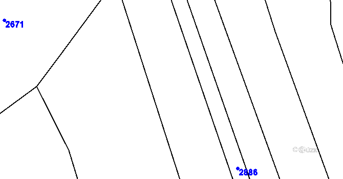 Parcela st. 761/7 v KÚ Kunovice, Katastrální mapa