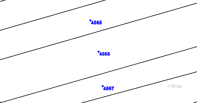 Parcela st. 4566 v KÚ Kurdějov, Katastrální mapa