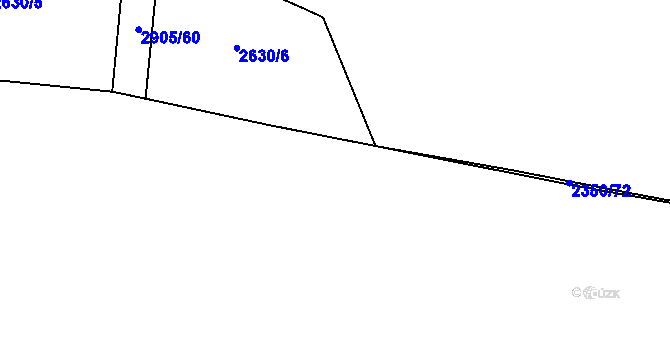 Parcela st. 2905/63 v KÚ Kurojedy, Katastrální mapa