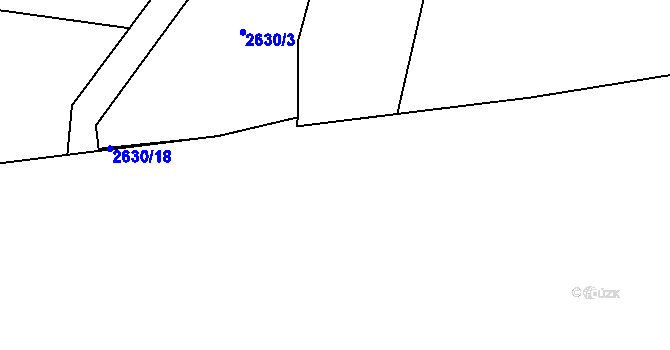 Parcela st. 2905/217 v KÚ Kurojedy, Katastrální mapa