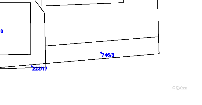 Parcela st. 746/3 v KÚ Málkovice, Katastrální mapa
