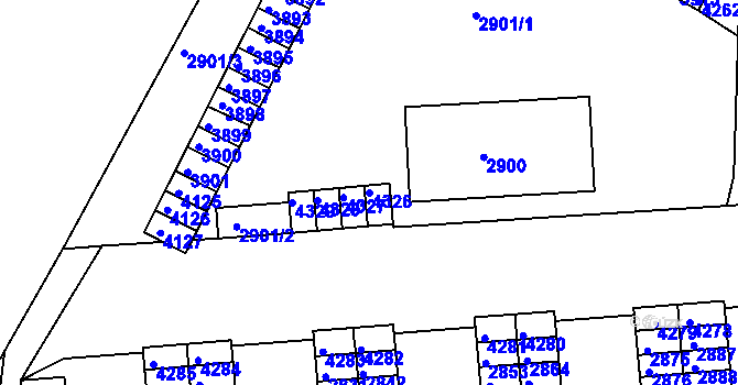 Parcela st. 4326 v KÚ Kuřim, Katastrální mapa