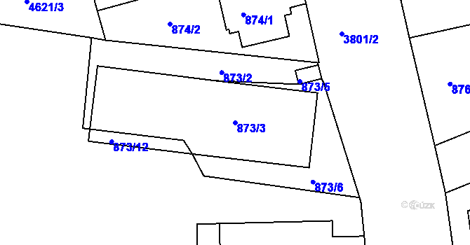 Parcela st. 873/3 v KÚ Kutná Hora, Katastrální mapa