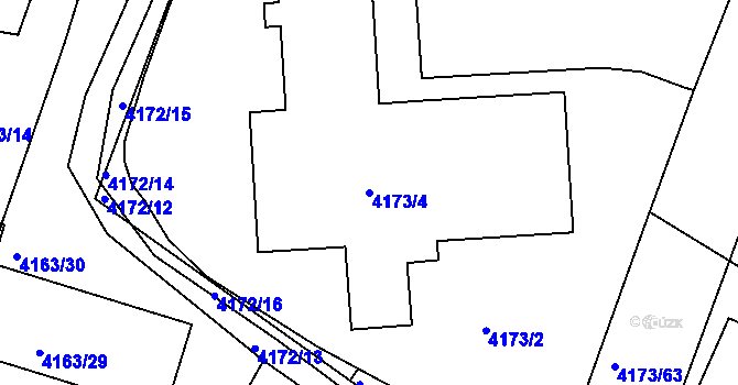 Parcela st. 4173/4 v KÚ Kutná Hora, Katastrální mapa