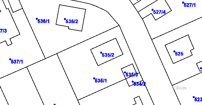Parcela st. 535/2 v KÚ Sedlec u Kutné Hory, Katastrální mapa