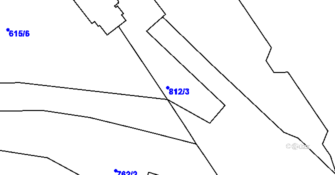Parcela st. 812/3 v KÚ Sedlec u Kutné Hory, Katastrální mapa